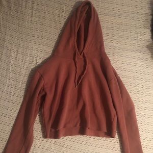 Tillys pink cropped hoodie